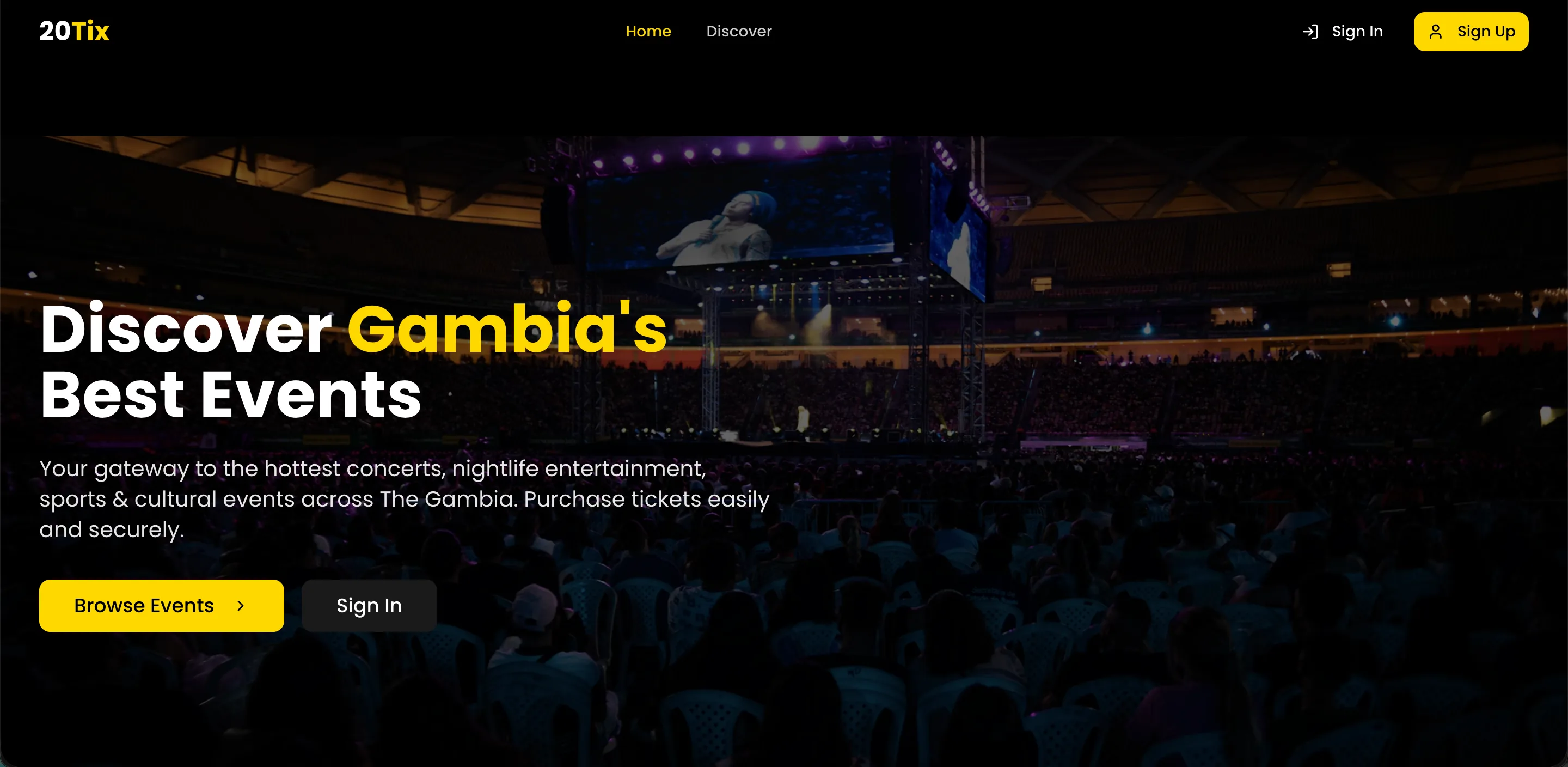 20Tix ticketing platform built by Integify