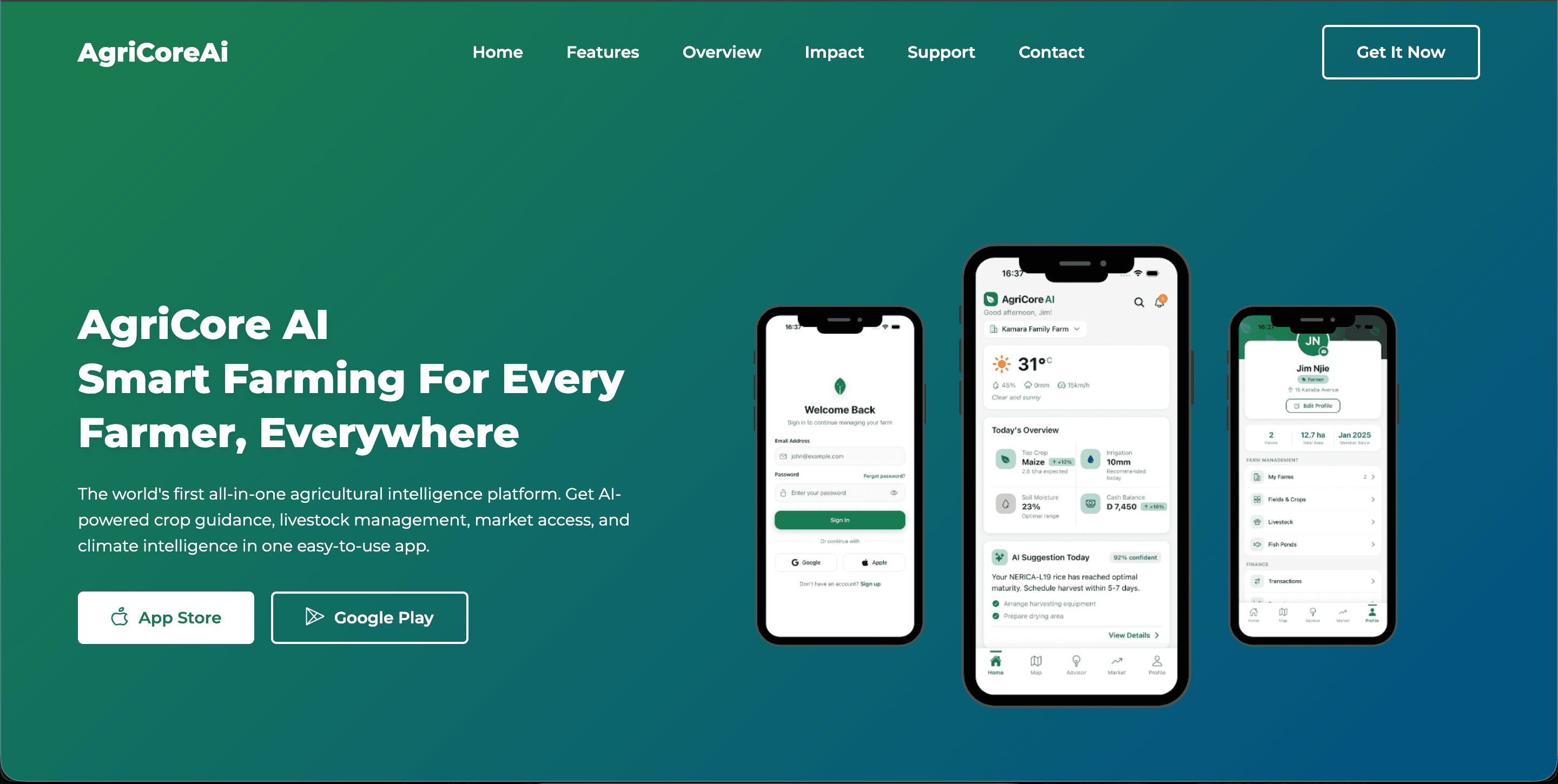 AgriCore AI project preview