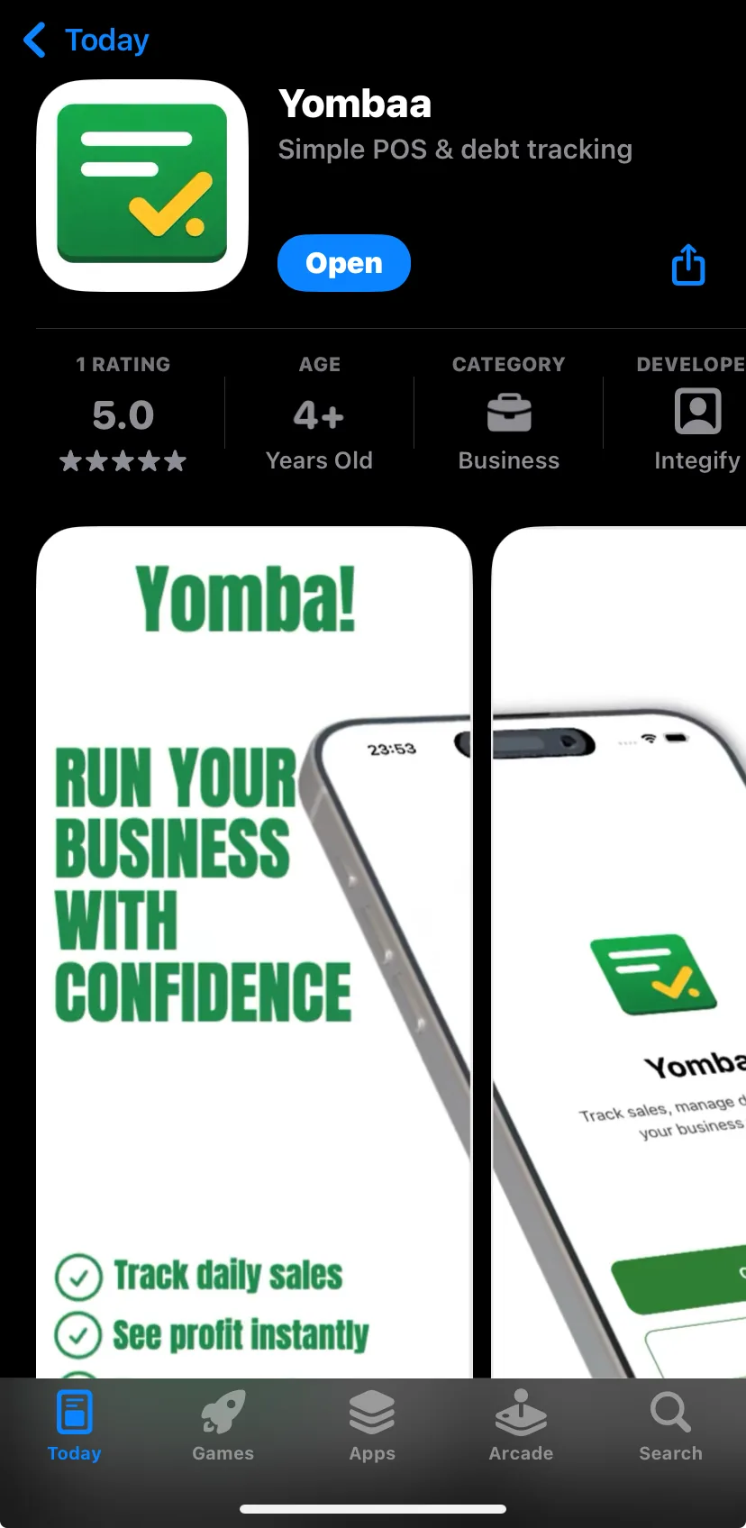 Yomba screenshot 1